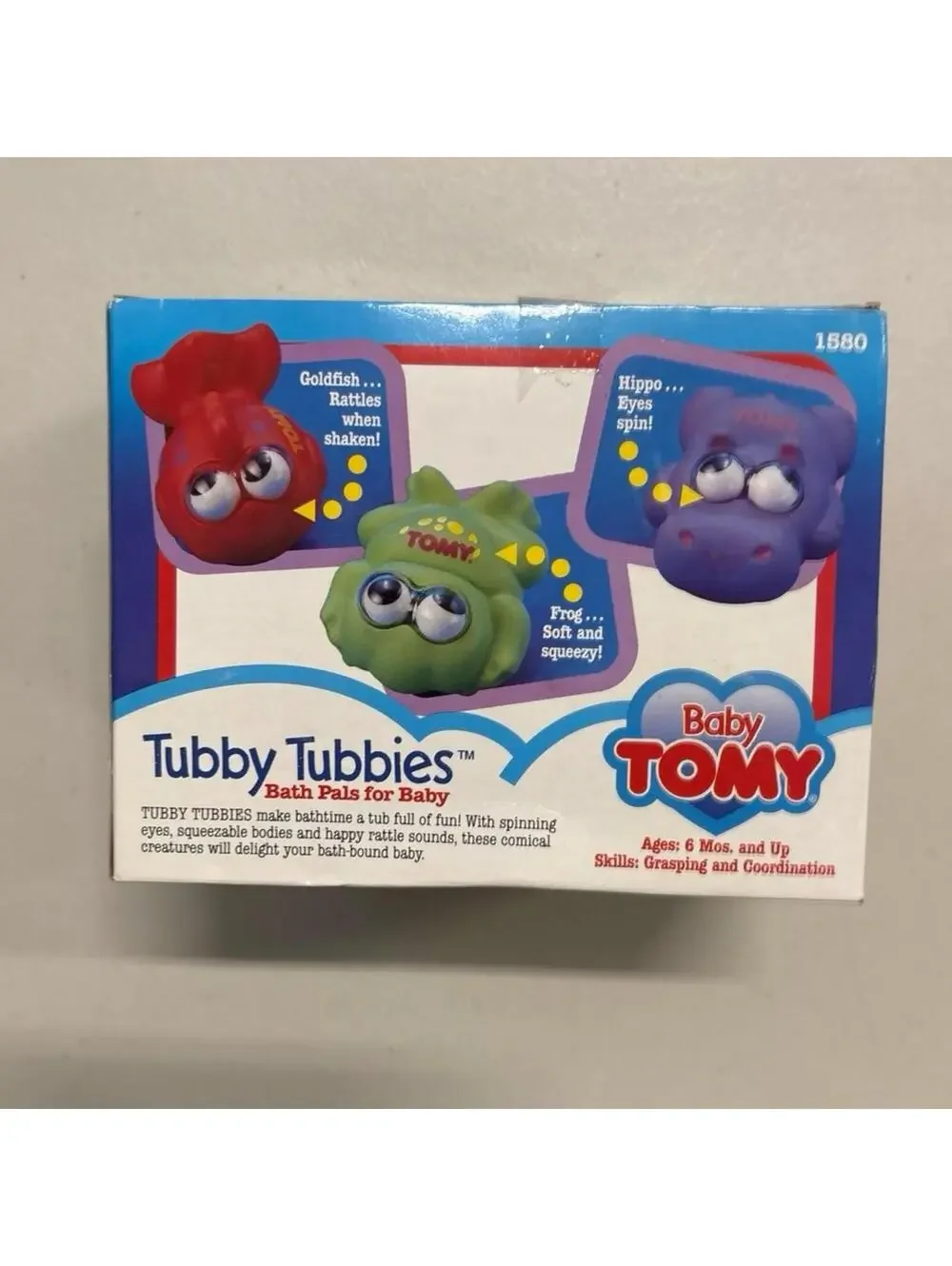 Vintage 1998 Tomy Tubby Tubbies Bath Pals NEW NIB